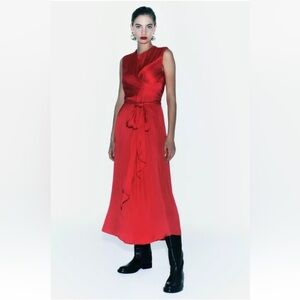 ZARA SATIN EFFECT DRESS ZW COLLECTION